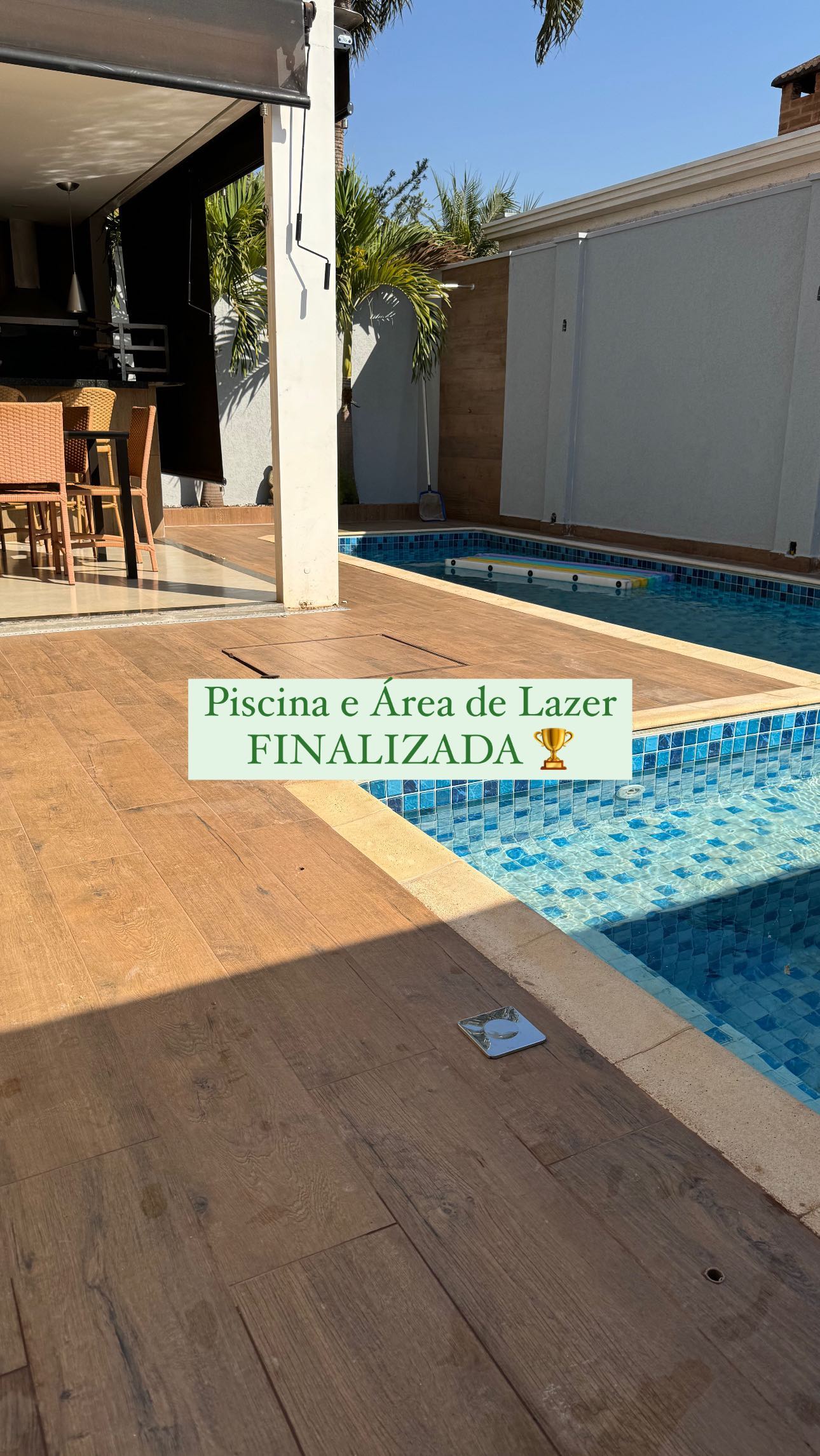 Área de lazer finalizada